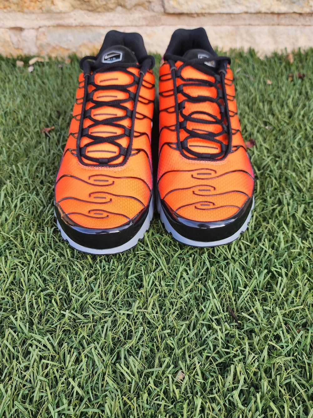 Nike Air Max Plus TN Gradient Flame Running Shoes - Purple Orange Pink Yellow - Picture 3 of 8